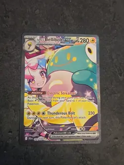 Iono's Bellibolt EX Sir 183/159 SV09 Holo Pokemon TCG Card Journey Together - Image 1