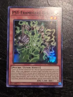 Yu-Gi-Oh SUPER RARE CARD PSY-FRAMEGEAR DELTA OP25-EN005 1ST NM/VLP - Image 1