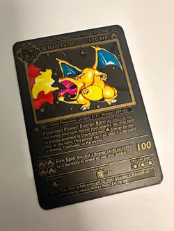 Charizard 120HP black Metal Pokemon Card Fan Art! - Image 4