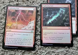 Lightning Bolt x9 9x Magic MTG Cards NM/LP Various Sets 2 Foil - Image 2