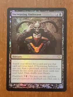 Increasing Ambition FOIL Dark Ascension PLD Black Rare MAGIC CARD - Image 1