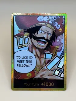 One Piece CCG ~ Gold.D.Roger Gold Don!! Card OP-13 Carrying On His Will : M/NM - Image 2