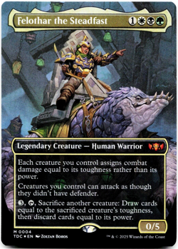 Felothar the Steadfast (Borderless) - FOIL - Commander: Tarkir: Dragonstorm MTG - Image 3