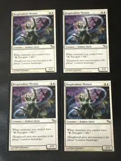 Resplendent Mentor X4 Shadowmoor Ex Condition See Pics Front Back - Image 1