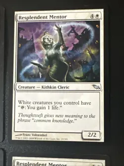 Resplendent Mentor X4 Shadowmoor Ex Condition See Pics Front Back - Image 4