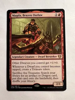 Magda, Brazen Outlaw - PROMO - MTG Kaldheim - NM - Image 1
