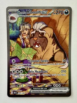 Arven's Mabosstiff ex 235/182 SIR Pokemon TCG Destined Rivals (Pack Fresh) NM+/M - Image 1