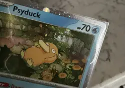 1 SWIRL Pokemon Psyduck Mega Evolutions Holo Black Star Promo 007 NM - Image 4
