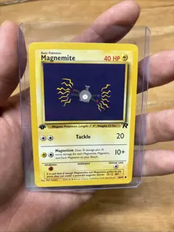 Pokemon TCG Team Rocket #60/82 Magnemite 1st Edition LP - Image 1