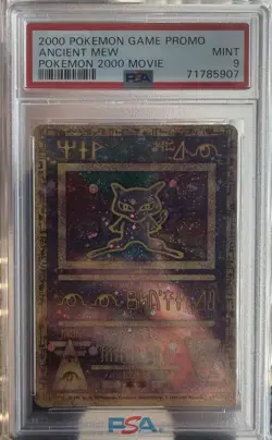 2000 Pokemon Game Promo Ancient Mew PSA Mint 9 - Image 1