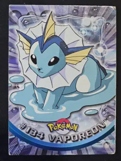 2000 Topps Pokemon TV Animation Edition Series 3 Non Holo #134 Vaporeon - Image 1