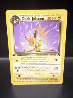 Pokemon TCG Dark Jolteon 38/82 Unlimited Team Rocket 1st Edition WOTC - Image 2