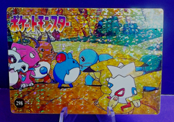 POKEMON POCKET MONSTERS VENDING PRISM STICKER 298 RAICHU CUBONE - Image 1