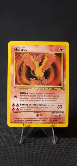 Pokemon Moltres 27/62 WOTC Fossil Unlimited LP - Image 1