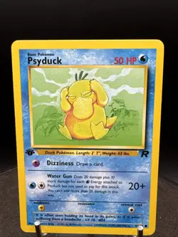 Pokemon TCG Psyduck Team Rocket 65/82 Regular 1st Edition Common - Image 2