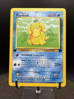 Pokemon TCG Psyduck Team Rocket 65/82 Regular 1st Edition Common - Image 3