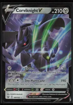 Corviknight V #109/163 SWSH05: Battle Styles Ultra Rare Pokemon TCG NM - Image 1