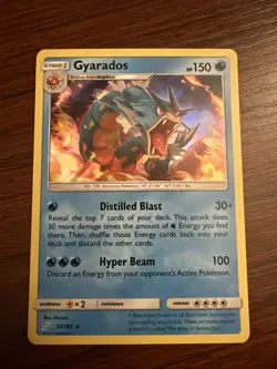 Gyarados 30/181 Rare Holo Sun Moon Team Up Pokemon TCG - Image 1