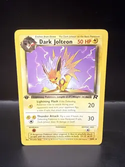 Pokemon TCG Dark Jolteon 38/82 Unlimited Team Rocket 1st Edition WOTC B - Image 2