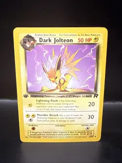 Pokemon TCG Dark Jolteon 38/82 Unlimited Team Rocket 1st Edition WOTC C - Image 2