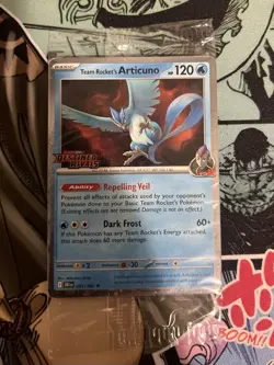 Team Rocket's Articuno 051/182 Pokemon Destined Rivals Stamped Promo (Best Buy) - Image 1