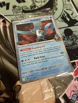 Team Rocket's Articuno 051/182 Pokemon Destined Rivals Stamped Promo (Best Buy) - Image 2