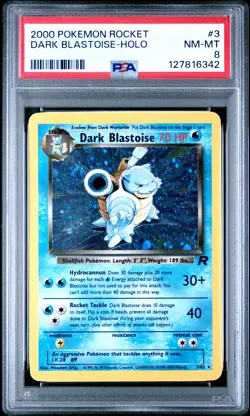 2000 POKEMON ROCKET #3 DARK BLASTOISE-HOLO PSA 8 - Image 1