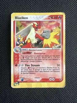 Blaziken 3/109 Ruby and Sapphire Holo Pokemon 2003 HP - Image 1