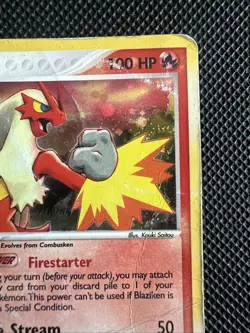 Blaziken 3/109 Ruby and Sapphire Holo Pokemon 2003 HP - Image 3