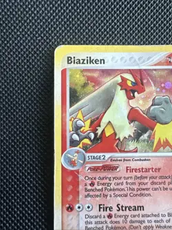 Blaziken 3/109 Ruby and Sapphire Holo Pokemon 2003 HP - Image 4