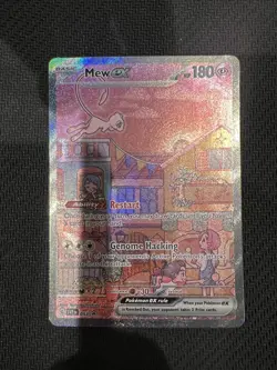 Mew EX SVP 053 Pokemon TCG Scarlet Violet 151 Black Star Promo Full Art - Image 1