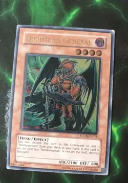 Yugioh Archfiend General FOTB-EN019 Unltd Ed Ultimate Rare HP x1 - Image 3