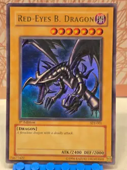 YU-GI-OH! Red-Eyes B. Dragon SDJ-001 1st Ed Ultra Rare Starter Deck Joey - Image 1