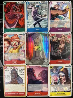 8 One Piece Cards and 1 Waifu Card - Image 1