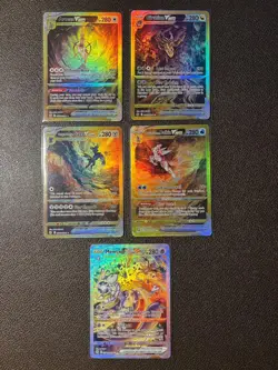 SET 5 Gold special Pokemon Fan Card - 5 VSTAR card - brand new NM or M condition - Image 2