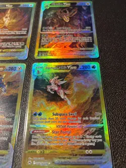 SET 5 Gold special Pokemon Fan Card - 5 VSTAR card - brand new NM or M condition - Image 4