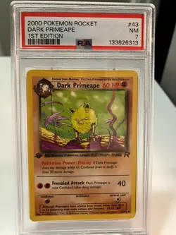 PSA rated NM 1st Edition, Vintage Dark Pokemon Card - Image 1
