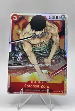 Roronoa Zoro ST01-013 Starter Deck 1: Straw Hat Crew Foil One Piece CCG TCG Card - Image 1