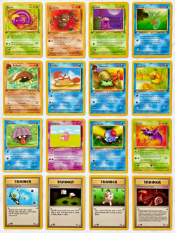 Pokemon 1st EDITION 1999 Fossil Set ALL Common Cards - 16 Card Lot - NM to Mint! - Image 1