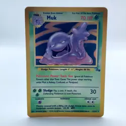 Pokemon TCG Karte Muk 13/62 - Holo Rare Fossil - Schleimok - Image 1
