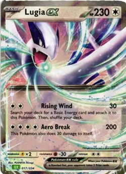 Lugia ex Classic Collection Trading Card Game Classic 017/034 NM - Image 1
