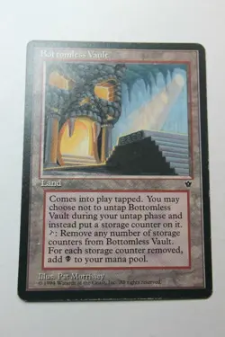 MTG Bottomless Vault x1- -Fallen Empires-Mod/Heavy Play - Image 1