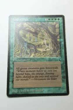 MTG Hidden Path x1- -The Dark-Mod/Heavy Play - Image 1