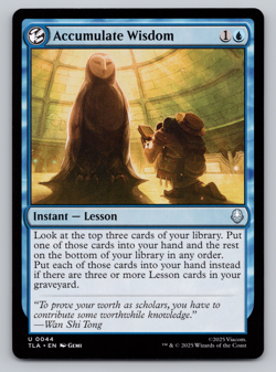 Accumulate Wisdom -(U)- MTG Avatar: The Last Airbender TLA - Image 1