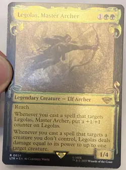 FOIL Legolas, Master Archer SHOWCASE SCROLL Lord of the Rings MTG MAGIC UNPLAYED - Image 1