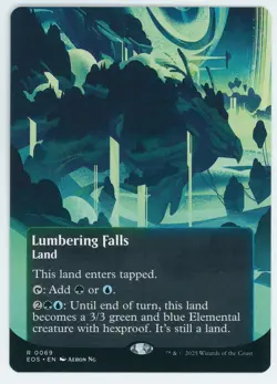 Lumbering Falls Borderless Foil 0069 EOS NM/MT [Edge of Eternities:MTG] - Image 1