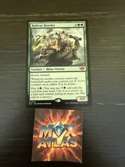 MTG - Railway Brawler 175 - Near Mint - OTJ - Outlaws of Thunder Junction Magic - Image 1