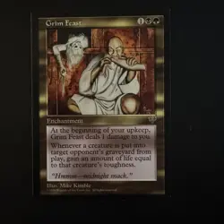 Magic The Gathering Mirage Grim Feast # Lightly played - Image 1