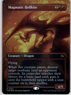Magmatic Hellkite (Borderless) R Tarkir: Dragonstorm 380 NM - Image 1