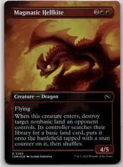 Magmatic Hellkite (Borderless) R Tarkir: Dragonstorm 380 NM - Image 2